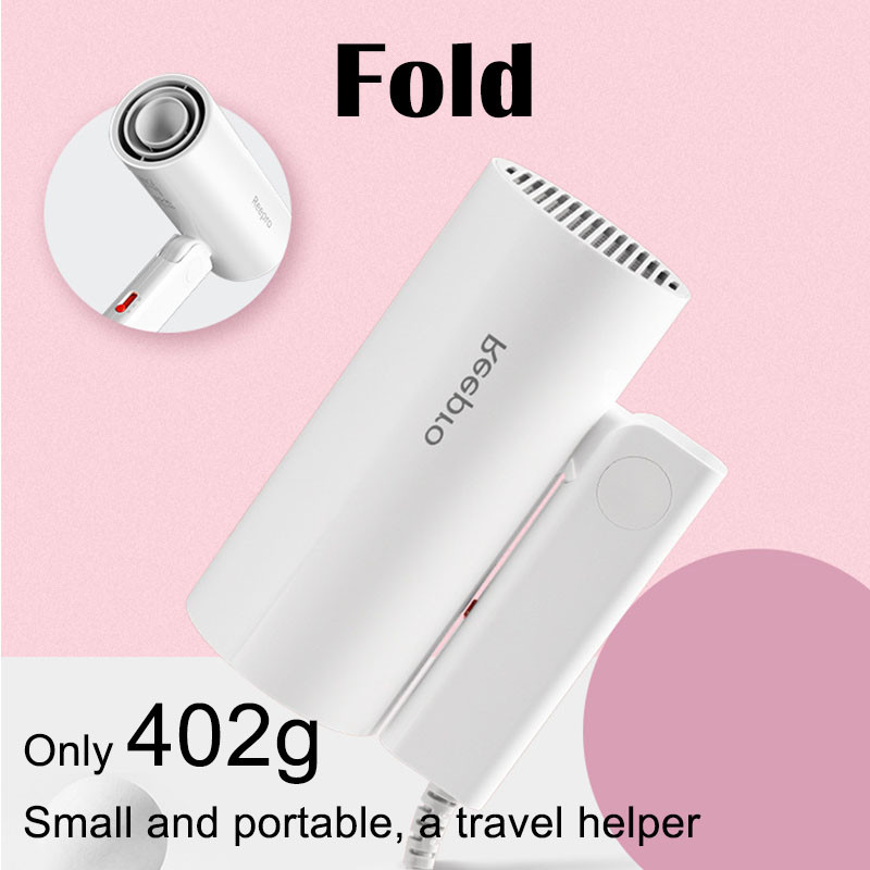 1300W Mini brzosušeći kućanski 220V sklopivi prijenosni utikač Vrući hladni vjetar Profesionalno sušilo za kosu s negativnim ionima Za frizerski salon