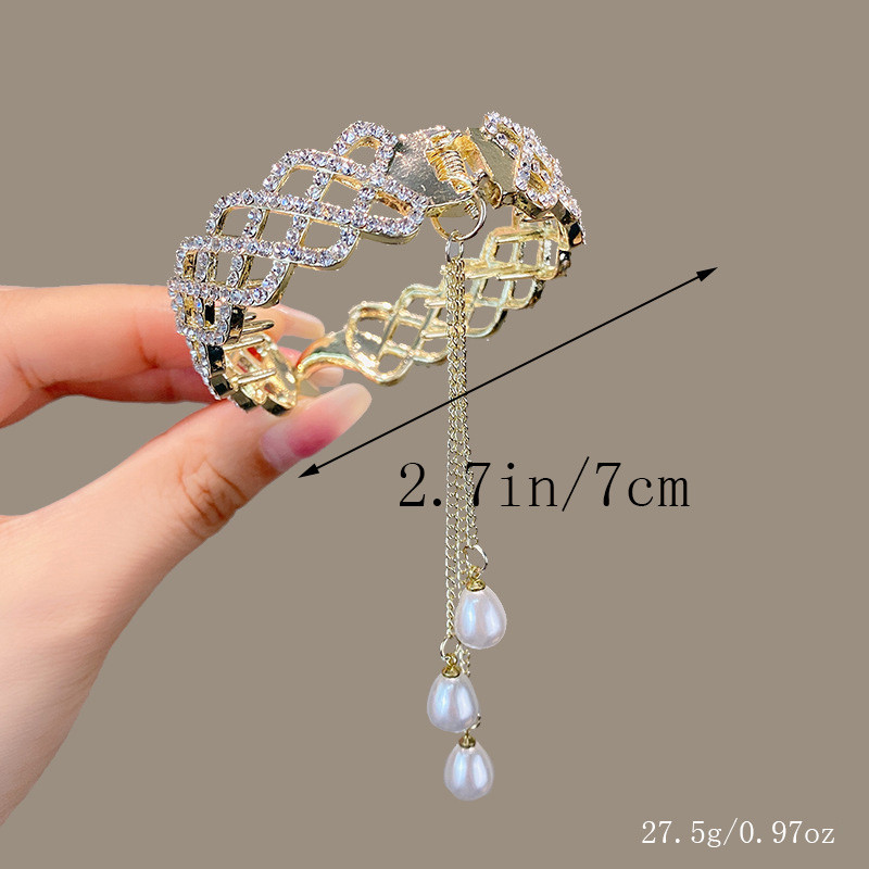 Temperamento arklio uodega sagtis plaukų kilpa segtukas galvos apdangalas perlas krištolinis kutas plaukų segtukas moteriškas nugaros smegenys šaukštas rutulinė galvos plokštelė ha