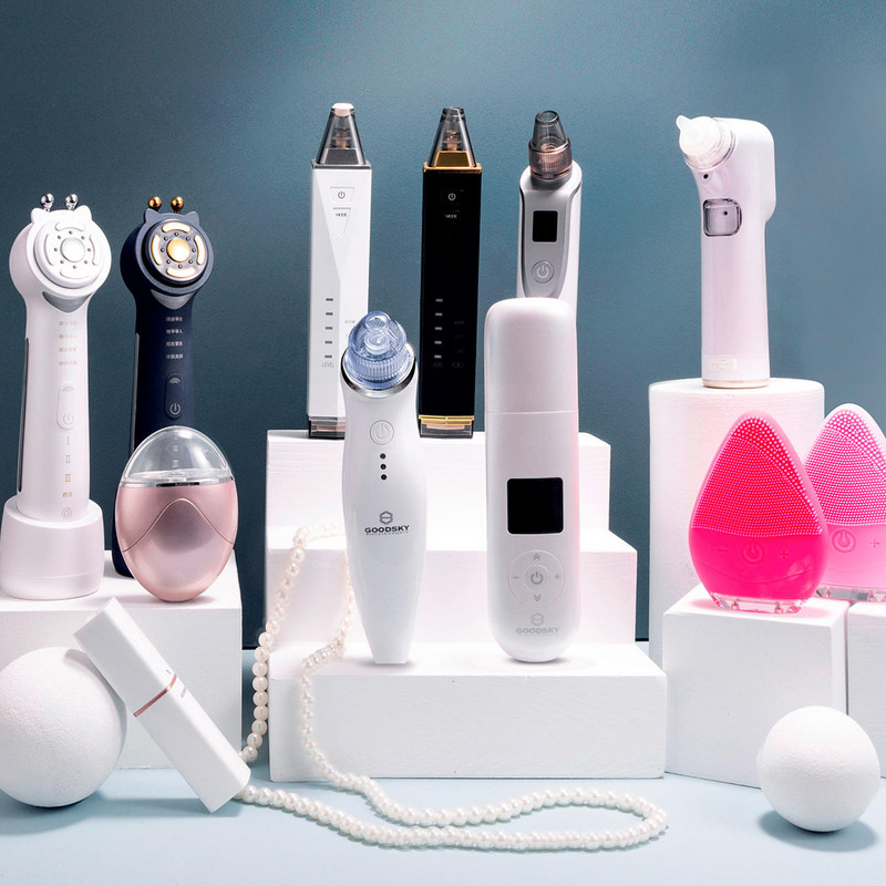 Naujas daugiafunkcis veido šalinimo priemonė lūpų akių maišeliui RF Relaxs ION Massager Care Elektrinis grožio prietaisas Vibracija sveika