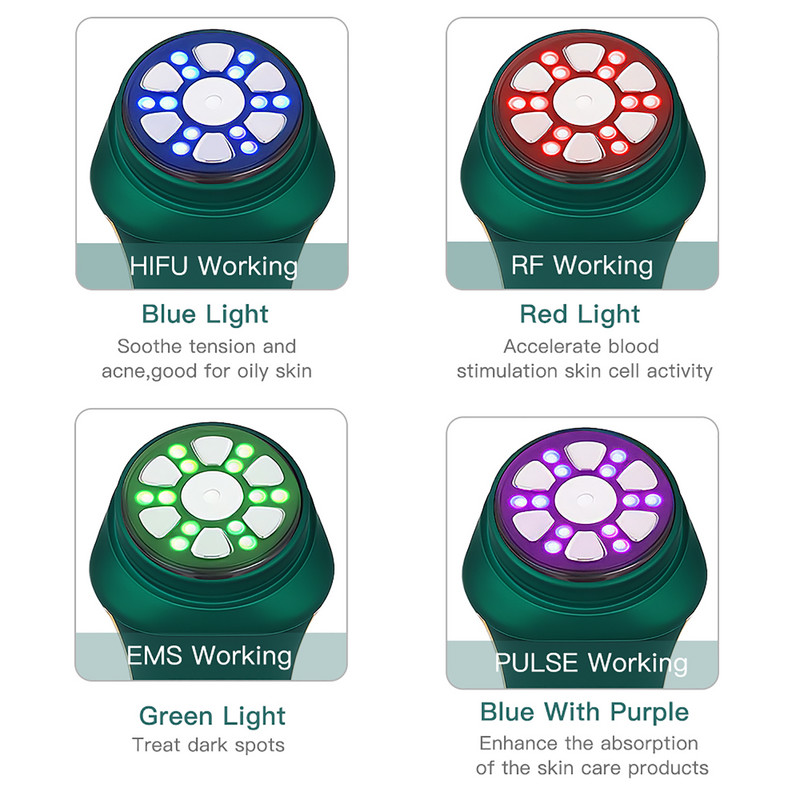 Mini Hifu 3. näo raadiosageduslik masseerija EMS PULSE näo kortsudevastane nahka pinguldav kõrgsageduslik nägu tõstev ilumasin