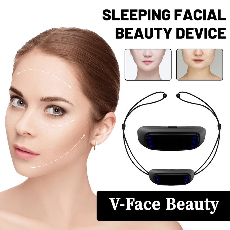 2023 m. „V-Face Beauty Device“ Išmanusis elektrinis V formos veido formavimo masažuoklis, skirtas pašalinti dvigubą smakrą miegančiosios gražuolės prietaiso odos priežiūrai