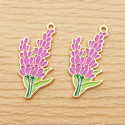 10 ks kvetinových príveskov na výrobu šperkov, smaltovaný náhrdelník, prívesok na kľúče, telefón, remeselné potreby, kovové DIY doplnky, pozlátené