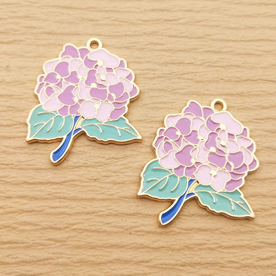 10 ks kvetinových príveskov na výrobu šperkov, smaltovaný náhrdelník, prívesok na kľúče, telefón, remeselné potreby, kovové DIY doplnky, pozlátené