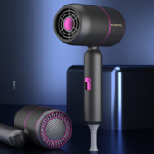 Skladací fén na vlasy NTC s konštantnou reguláciou teploty, negatívnymi iónmi, redukciou hluku v salóne, rýchlym sušením, domácim cestovaním