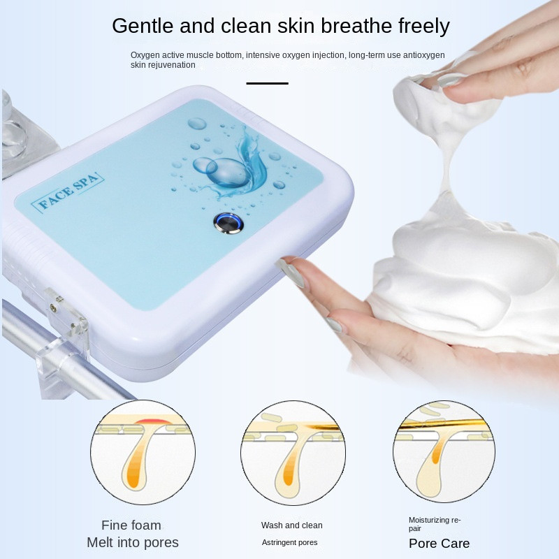 Szépségszalon FACE SPA Oxygen Magic Bubble Instrument Tisztító Atkák Fehérítő Arcfiatalítás Japán Bőrkezelés