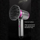 Professionaalne föön võimas salongi negatiivne ioon kuuma ja külma tuulega föön elektriline kodune föön reisi kaasaskantav