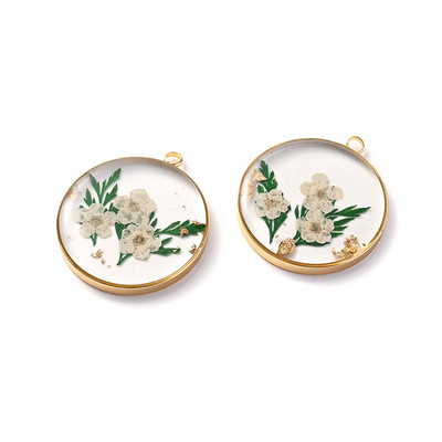 2 tk vesipiiska pressitud looduslik karikakra kuivatatud õie kroonlehtede vaigud nartsisside hibiskiõie lehtede ripats ehete valmistamiseks