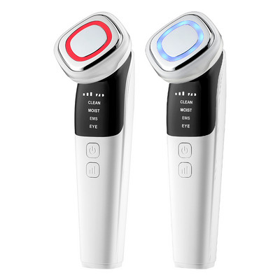 Dispozitiv de ridicare cu microcurent EMS 4 în 1 Vibrații LED pentru întinerirea pielii Dispozitiv de îndepărtare a ridurilor Dispozitiv de înfrumusețare facială anti-îmbătrânire