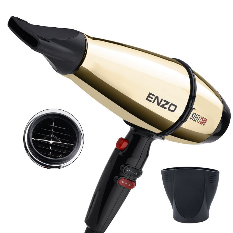 2023 m. naujas plaukų džiovintuvas metalinis profesionalus salonas 7500 vatų kintamosios srovės variklis Pro plaukų džiovintuvas su keramikos technologija