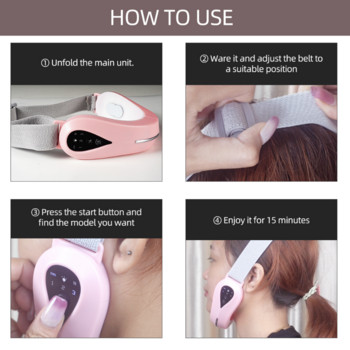 EMS V Face Lifting Massager LED Photon Therapy Jaw Slimming Tightening Vibration Lift Remove Double Chin Facial Massage