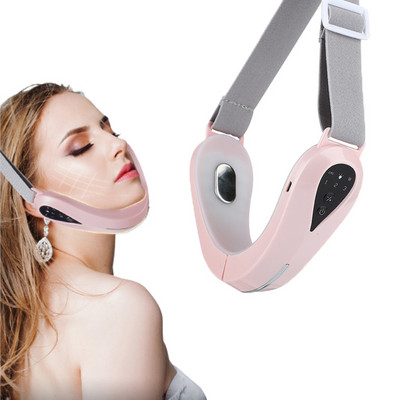 EMS V Face Lifting Massager LED Photon Therapy Jaw Slimming Tightening Vibration Lift Remove Double Chin Facial Massage