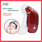 Uus kaasaskantav Magic Oxygen Bubble Machine Näonahahooldus Näopuhastus Sügavpuhastus Ilu valgendavate instrumentide salong Avaleht