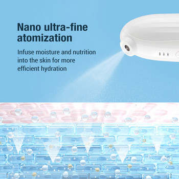 Мини нано кислороден инжектор Facial SPA Moisturizing Cleaning Face Steamer Air-Brush Водна мъгла Спрейер Инструмент за подмладяване на кожата