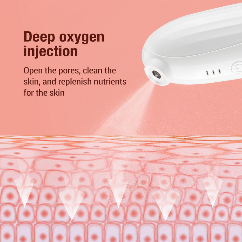 Mini Nano Oxygen Injector Facial SPA hidratantno čišćenje Lice Parna četka Air-brush Raspršivač vodene magle Alat za pomlađivanje kože