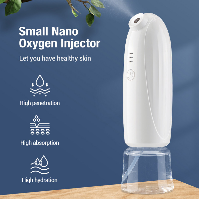 Mini Nano Oxygen Injector Facial SPA hidratantno čišćenje Lice Parna četka Air-brush Raspršivač vodene magle Alat za pomlađivanje kože