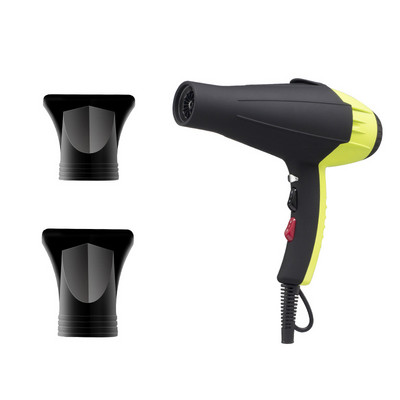 Fekete ionos hajszárító fúvókával Hajfésű fésű Szuper Erős Anion 2300W Professzionális fodrászfelszerelés Styling Tools