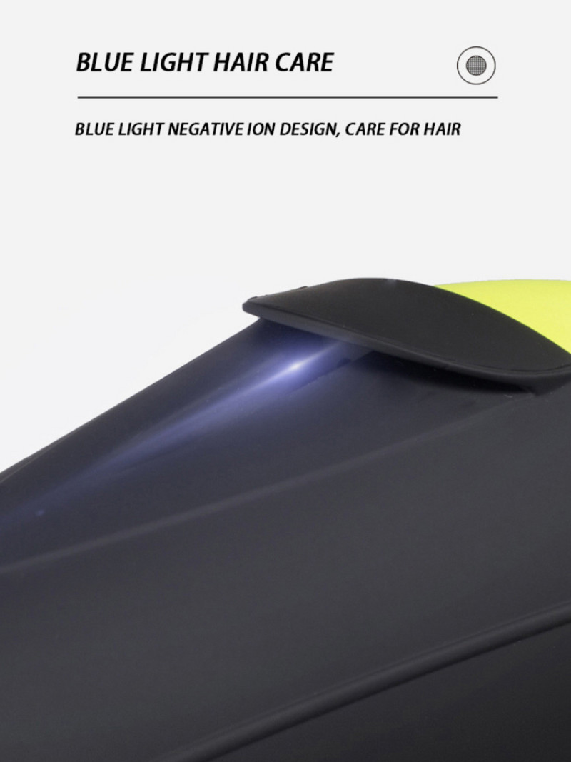 Fekete ionos hajszárító fúvókával Hajfésű fésű Szuper Erős Anion 2300W Professzionális fodrászfelszerelés Styling Tools