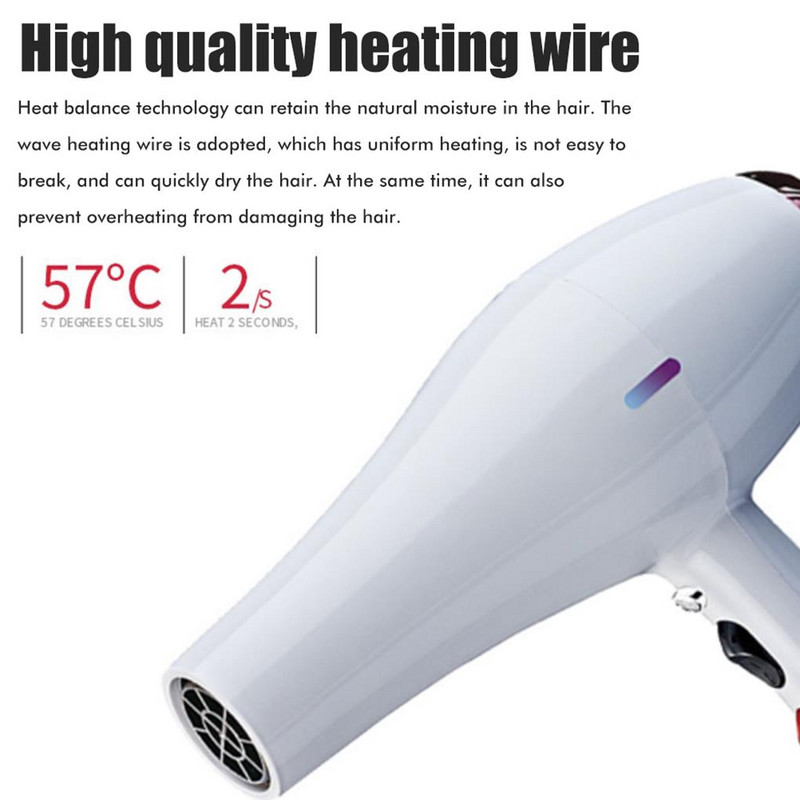 Sušilo za kosu 2400 W Alati za oblikovanje kose Vrući, hladni zrak Prijenosna postavka Zdravstveni pribor Kućni zatvoreni Poklon za odrasle žene