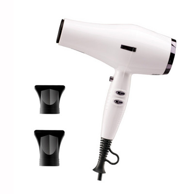 Professionaalne valge föön koos Collectori kuuma õhu kammiharjaga kaasaskantav puhur ülitugev salongivarustus juuksurile