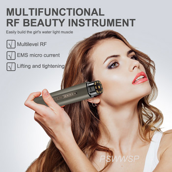 EMS Micro-current Facial Massager RF Κόκκινο Μπλε Φως Αντι γήρανση Skin Lift Rejuvenking Remover Face Care Beauty Devices