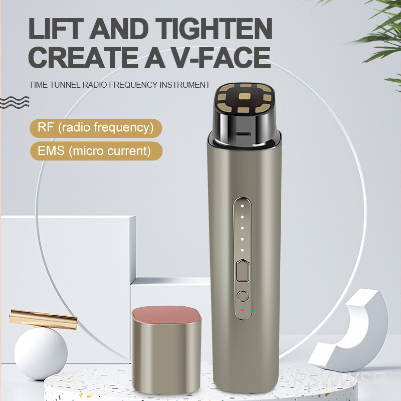 EMS mikrovoolu näomasseerija RF punane sinine valgus vananemisvastane Skin Lift noorendav kortsude eemaldaja näohooldus iluseadmed
