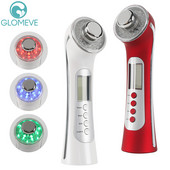 3MHz ultrazvučni 3 boje LED fotonski masažer za lice Galvanski ionski uređaj za uljepšavanje lica Alat za njegu i učvršćivanje kože