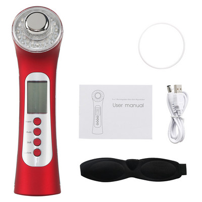 3MHz ultrazvučni 3 boje LED fotonski masažer za lice Galvanski ionski uređaj za uljepšavanje lica Alat za njegu i učvršćivanje kože