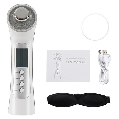 3MHz ultrazvučni 3 boje LED fotonski masažer za lice Galvanski ionski uređaj za uljepšavanje lica Alat za njegu i učvršćivanje kože