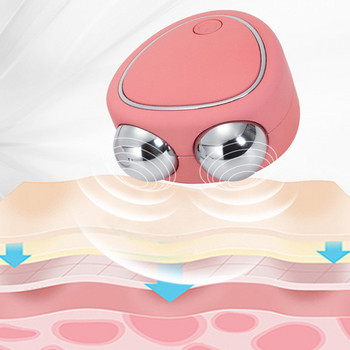 Νέο EMS Microcurrent Facial Massager Roller Skin Tightening Rejuvenation Face Wrinkle Remover Beauty Device