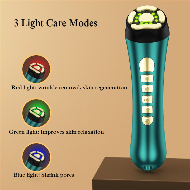 RF električni masažer za lice LED svjetlosna terapija Lifting lica Zatezanje protiv bora Smanjenje sitnih linija Alat za njegu pomlađivanja kože