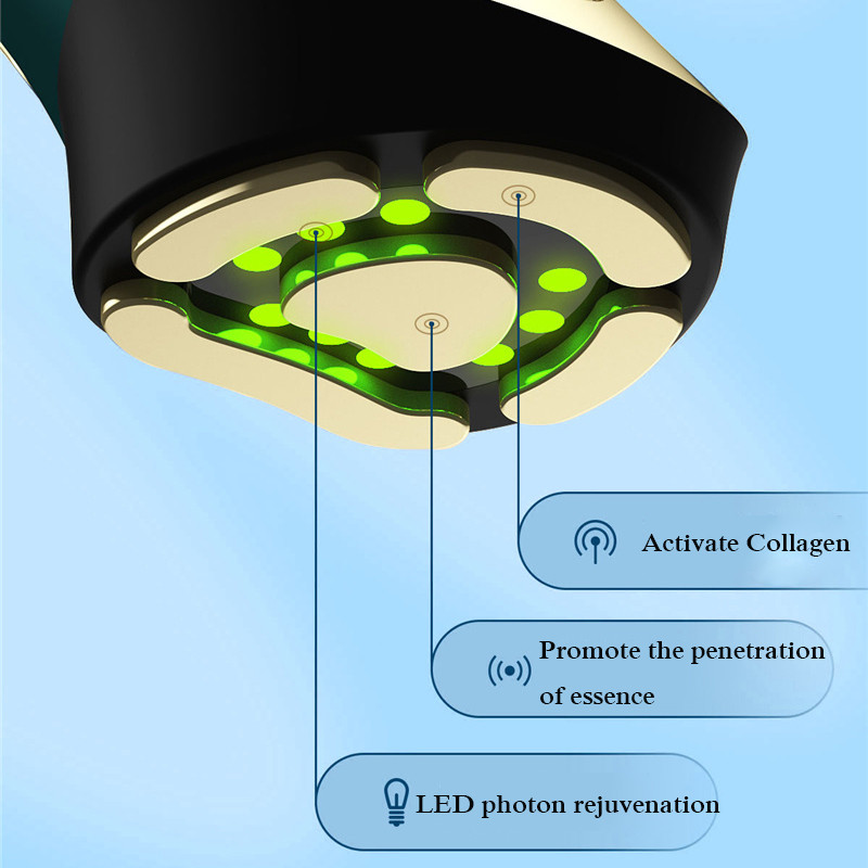 RF električni masažer za lice LED svjetlosna terapija Lifting lica Zatezanje protiv bora Smanjenje sitnih linija Alat za njegu pomlađivanja kože