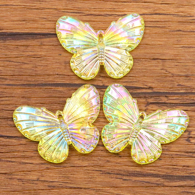 10 tk 23 * 30 mm 9 värvi astmeline liblikas vaigust kõrvarõngas võlusid isetegemise leiud 3D telefoni võtmehoidja käevõrud ripats ehete valmistamiseks