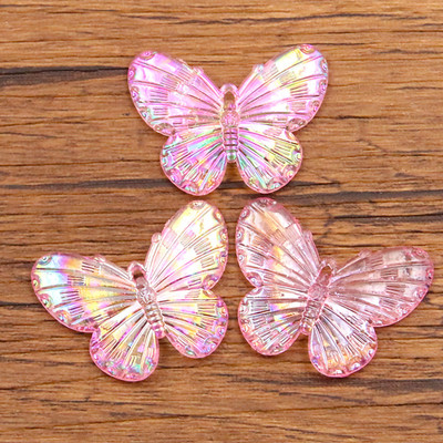 10 tk 23 * 30 mm 9 värvi astmeline liblikas vaigust kõrvarõngas võlusid isetegemise leiud 3D telefoni võtmehoidja käevõrud ripats ehete valmistamiseks