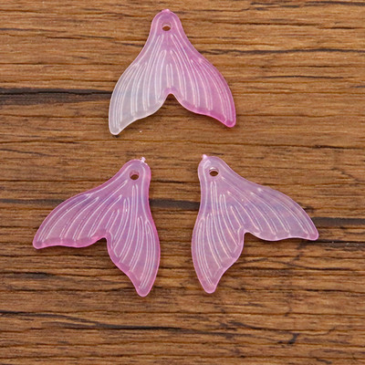 20tk 20*20mm 4värviline gradient kalasaba vaigust kõrvarõngas võlusid isetegemise leiud 3D telefoni võtmehoidja käevõrud ripats ehete valmistamiseks