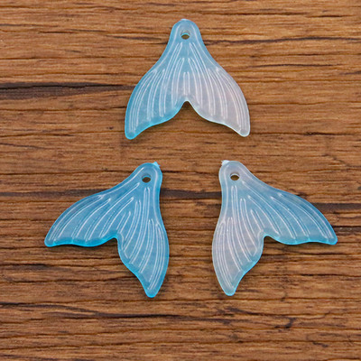 20tk 20*20mm 4värviline gradient kalasaba vaigust kõrvarõngas võlusid isetegemise leiud 3D telefoni võtmehoidja käevõrud ripats ehete valmistamiseks