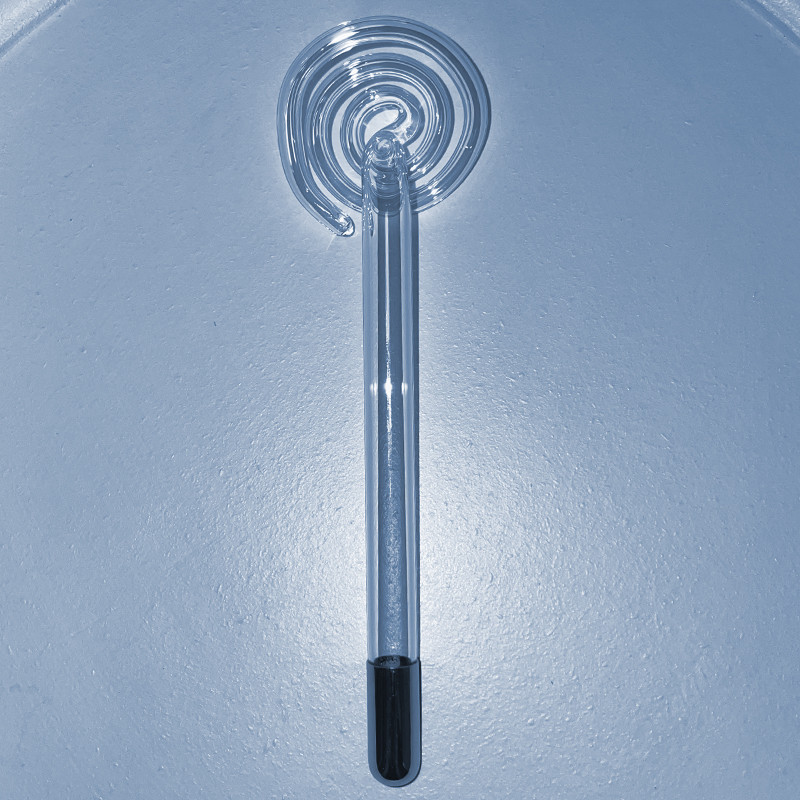 Spiralinis elektrodas HF Pakeiskite stiklinį vamzdelį argono violetinės spinduliuotės neoninis aukšto dažnio veido aparatas spuogų odos priežiūra veido masažas