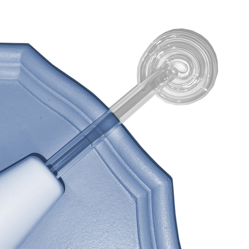 Spiralinis elektrodas HF Pakeiskite stiklinį vamzdelį argono violetinės spinduliuotės neoninis aukšto dažnio veido aparatas spuogų odos priežiūra veido masažas