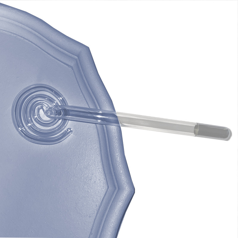 Spiralinis elektrodas HF Pakeiskite stiklinį vamzdelį argono violetinės spinduliuotės neoninis aukšto dažnio veido aparatas spuogų odos priežiūra veido masažas