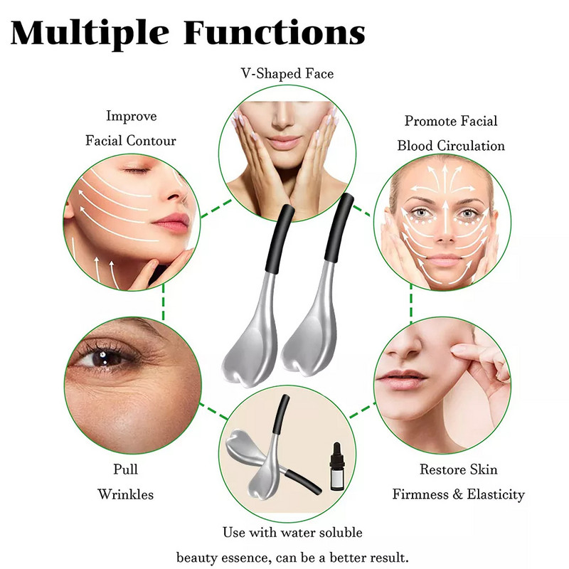 Metallist jääkera krüopulgad silmadele näole ilu näohooldusele massaaži jahutavad spaa gloobused aitavad eemaldada turseid ahendavad poore Nahahooldus