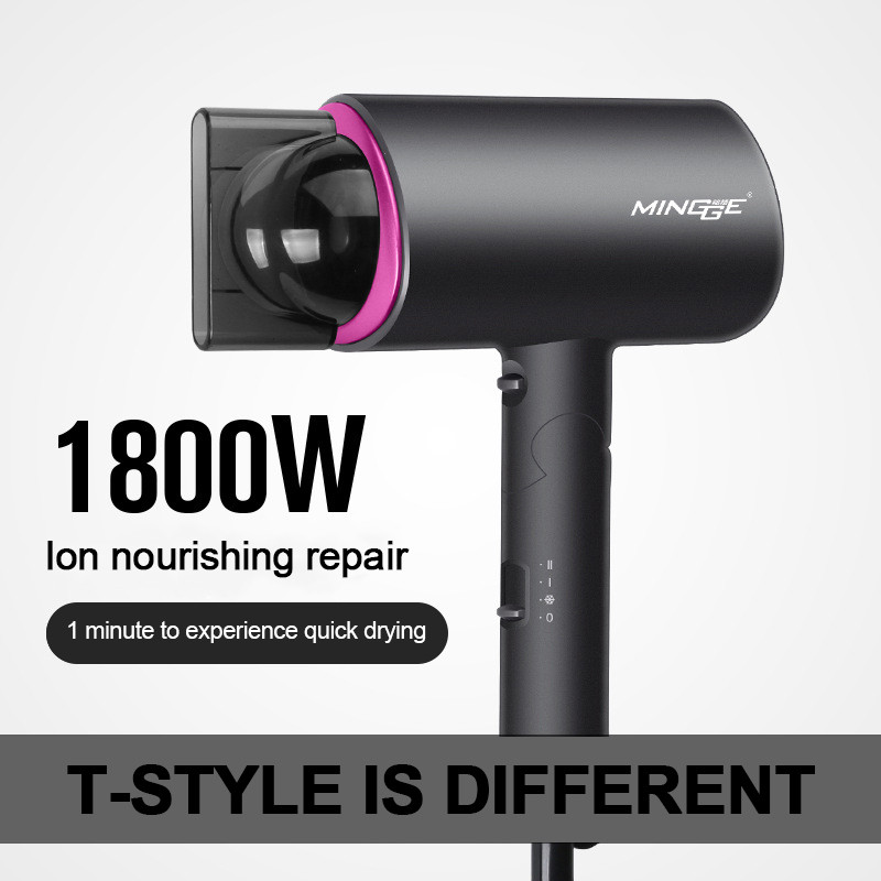 Profesionálny fén s výkonom 1800 W, skladací aniónový fén, teplý a studený vietor, salónny elektrický fén s konštantnou teplotou