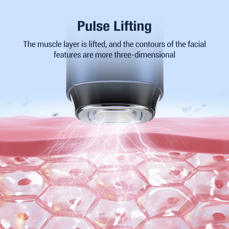 Veido masažuoklis mikro srovės veido pakėlimo aparatas Vibratorius raudonos šviesos terapijos odą stangrinantis prieš raukšles odos priežiūrai grožio produktai