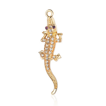 5 τεμ/Παρτίδα Κράμα ψευδαργύρου Rhinestone Alligator Spider Bee Charms Dolphin Bear Elephant Fish Snail κρεμαστό βραχιόλι Κολιέ Κατασκευή