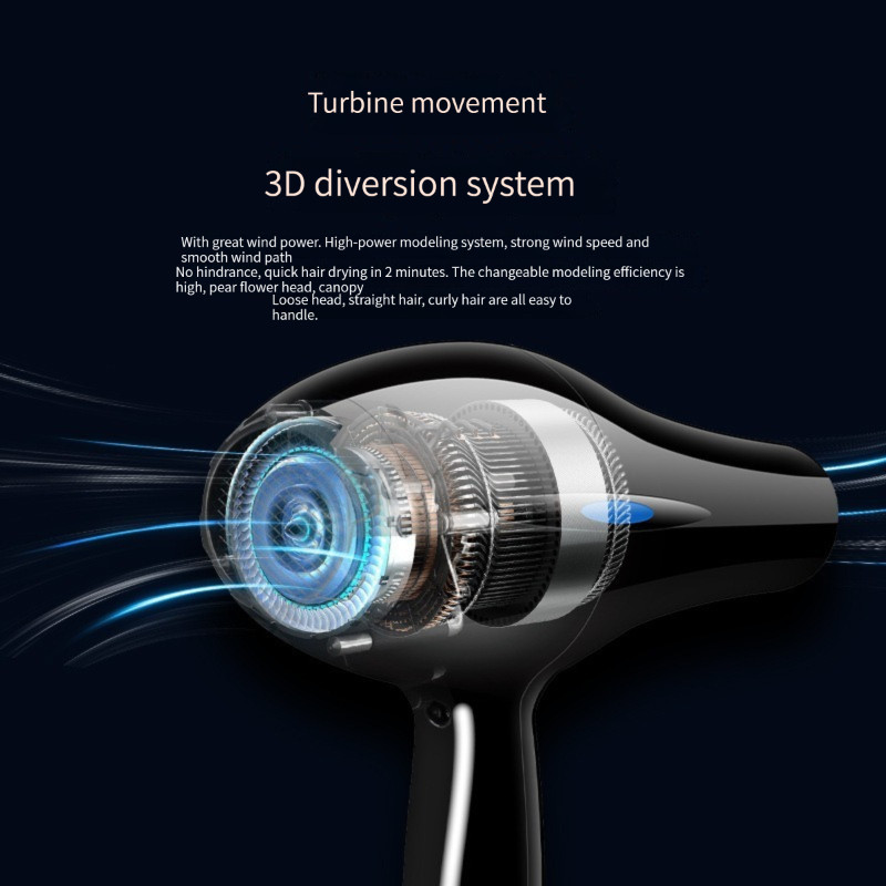 „Blu Ray Hot Cold Wind“ profesionalus plaukų džiovintuvas plaukų džiovintuvas plaukų džiovintuvas plaukų salonui, skirtas naudoti buityje
