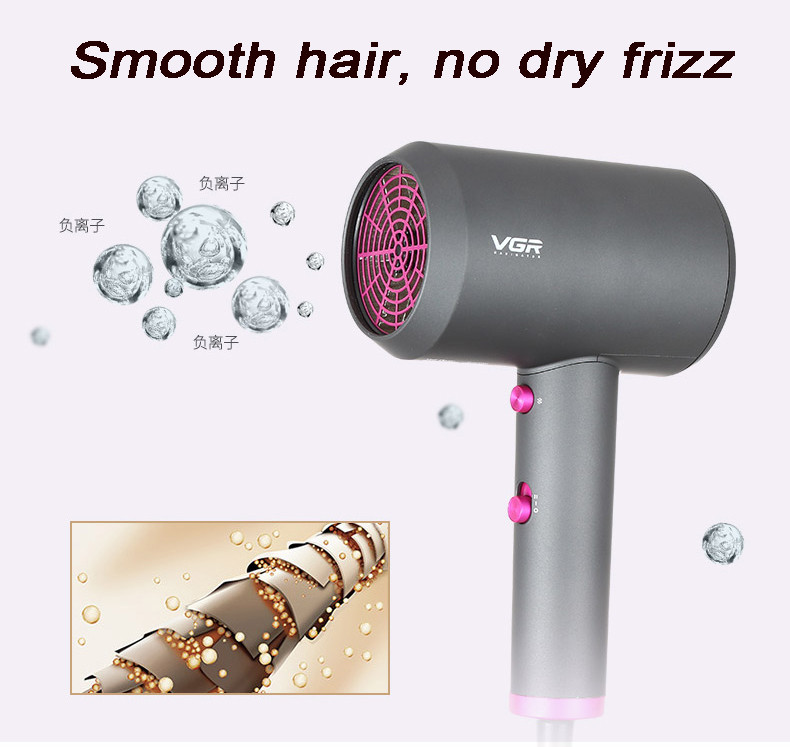 1800 W profesionalus plaukų džiovintuvas stiprus salonas neigiamas karšto ir šalto oro plaukų džiovintuvas elektrinis namų plaukų džiovintuvas Blow Travel Light