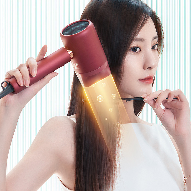 SONOFLY Showsee minianioonföön 55 ℃ konstantse temperatuuriga 1800 W kiire kuivamise kuuma ja külma õhu magnetotsikuga juuksepuhur A112