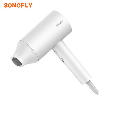 SONOFLY Showsee 1800W Професионален сешоар Бял анионен регулируем електрически вентилатор Режим на студен топъл вятър за пътуване вкъщи A12-W