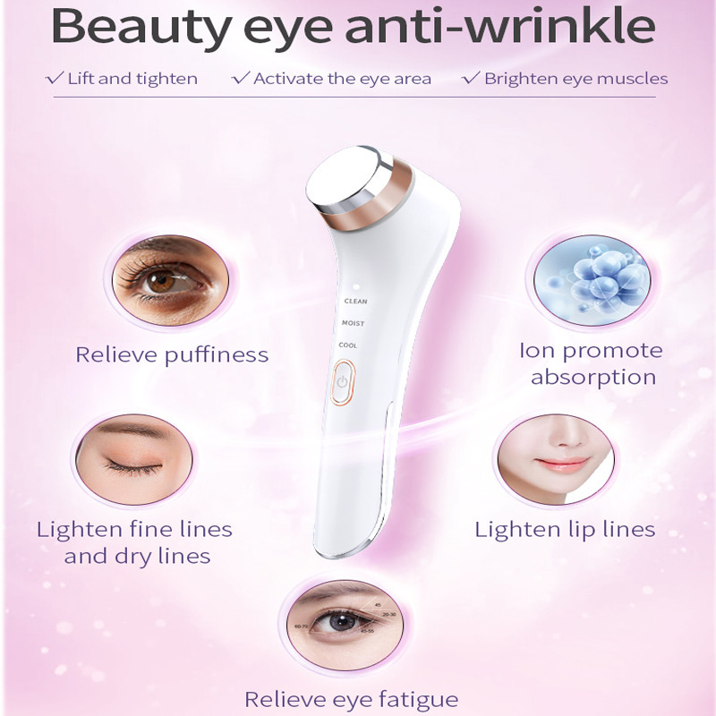 Naujas 6 viename akių masažuoklis Hot&Cold Beauty Eye Hammer Eye Care Anti Eye Wrinkle Anti-Aging Face Lifting Machine Skin Beauty Device