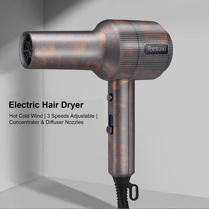 Föön Tööriistad 2000 W majapidamises kasutatav juuksepuhuri hari kuum külm tuul 3 kiirust reguleeritav fööni hajuti kaasaskantav juuste kujundamine