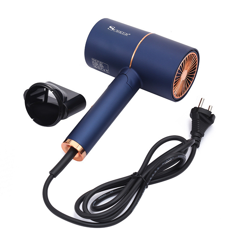 Plaukų džiovintuvas Profesionalus plaukų suktukas salono džiovintuvas karštas šaltas vėjas mėlynas šviesus neigiamas jonų pūtiklis elektrinis plaukų džiovintuvas šepečio šukos