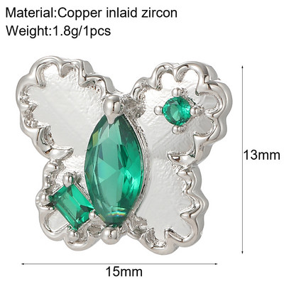 Armsad südamelindude krambid ehete valmistamise tarvikute jaoks Pave Roheline Punane Sinine Tsirkoon Kullavärvi Dijes Kaelakee Kõrvarõngad Käevõru